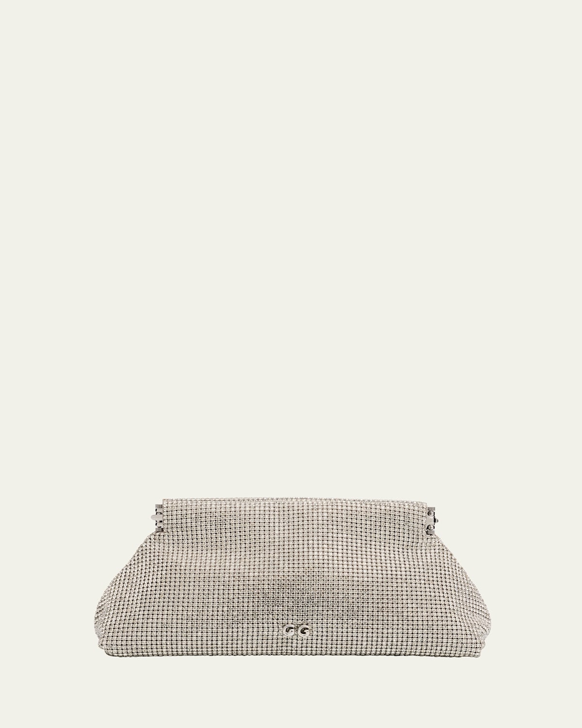 Cult Gaia Lillia Mini Glass Crystal Clutch Bag In Transparent