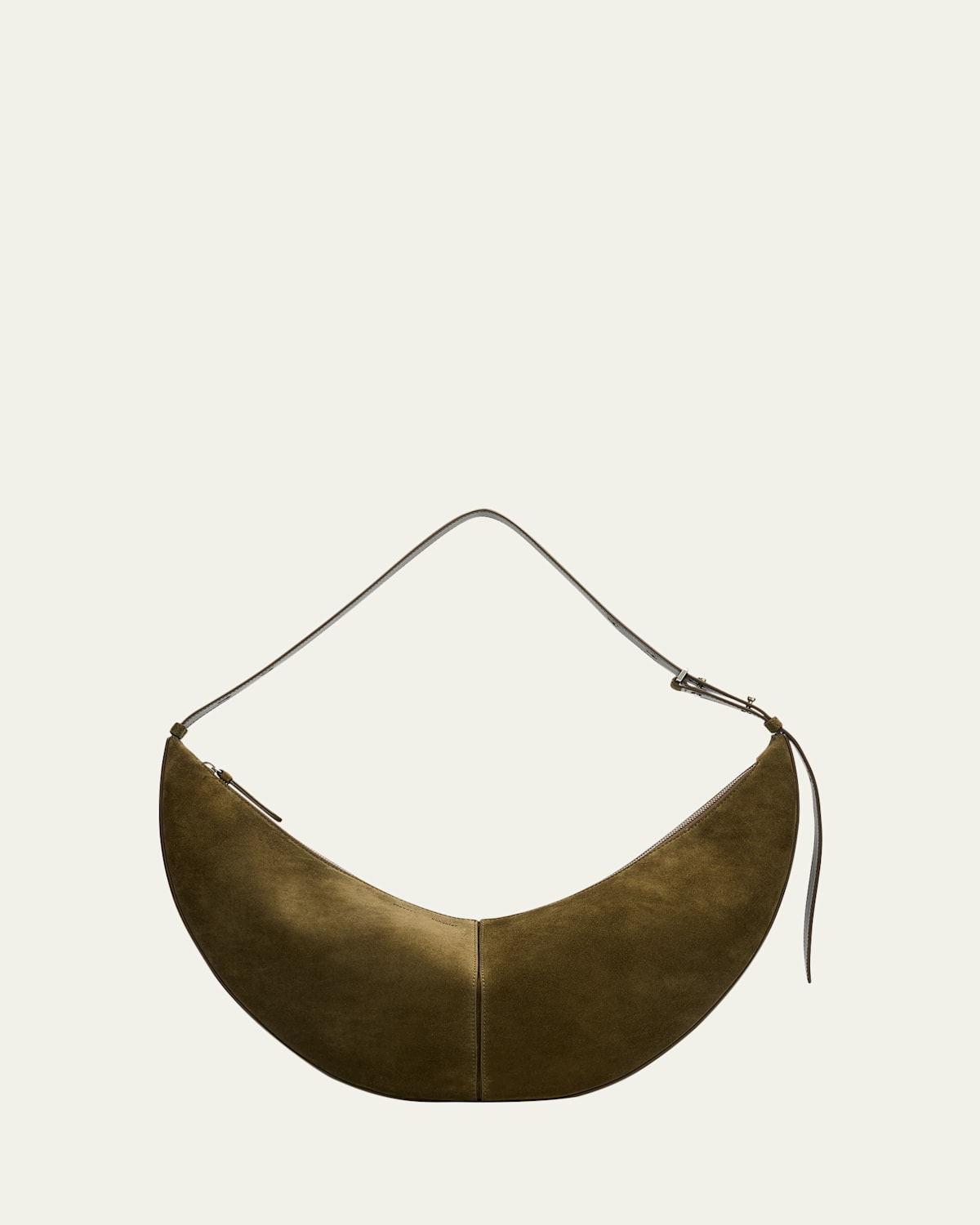 Proenza Schouler Slide Suede Hobo Bag In Green