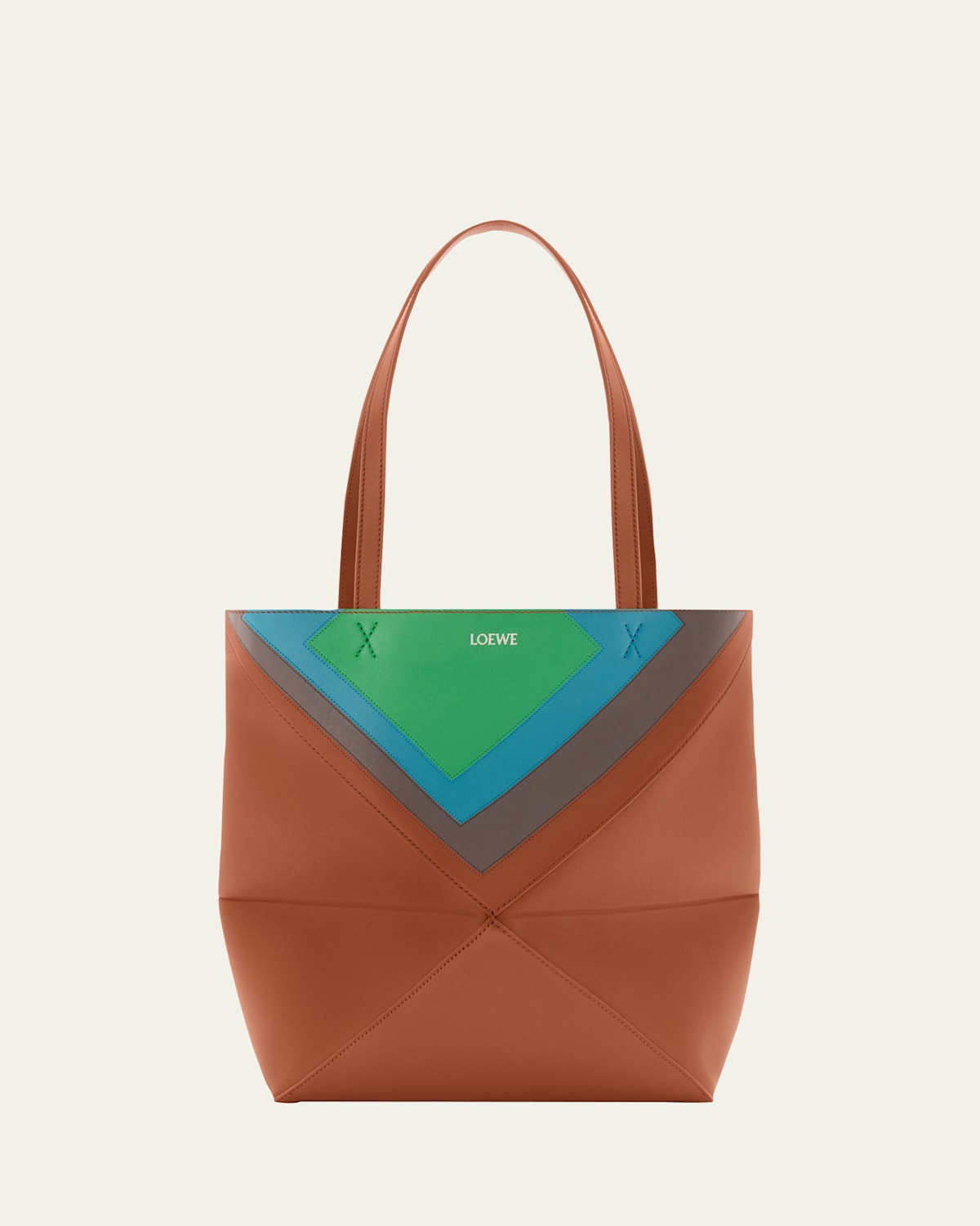 Loewe Puzzle Fold Convertible Medium Leather Tote