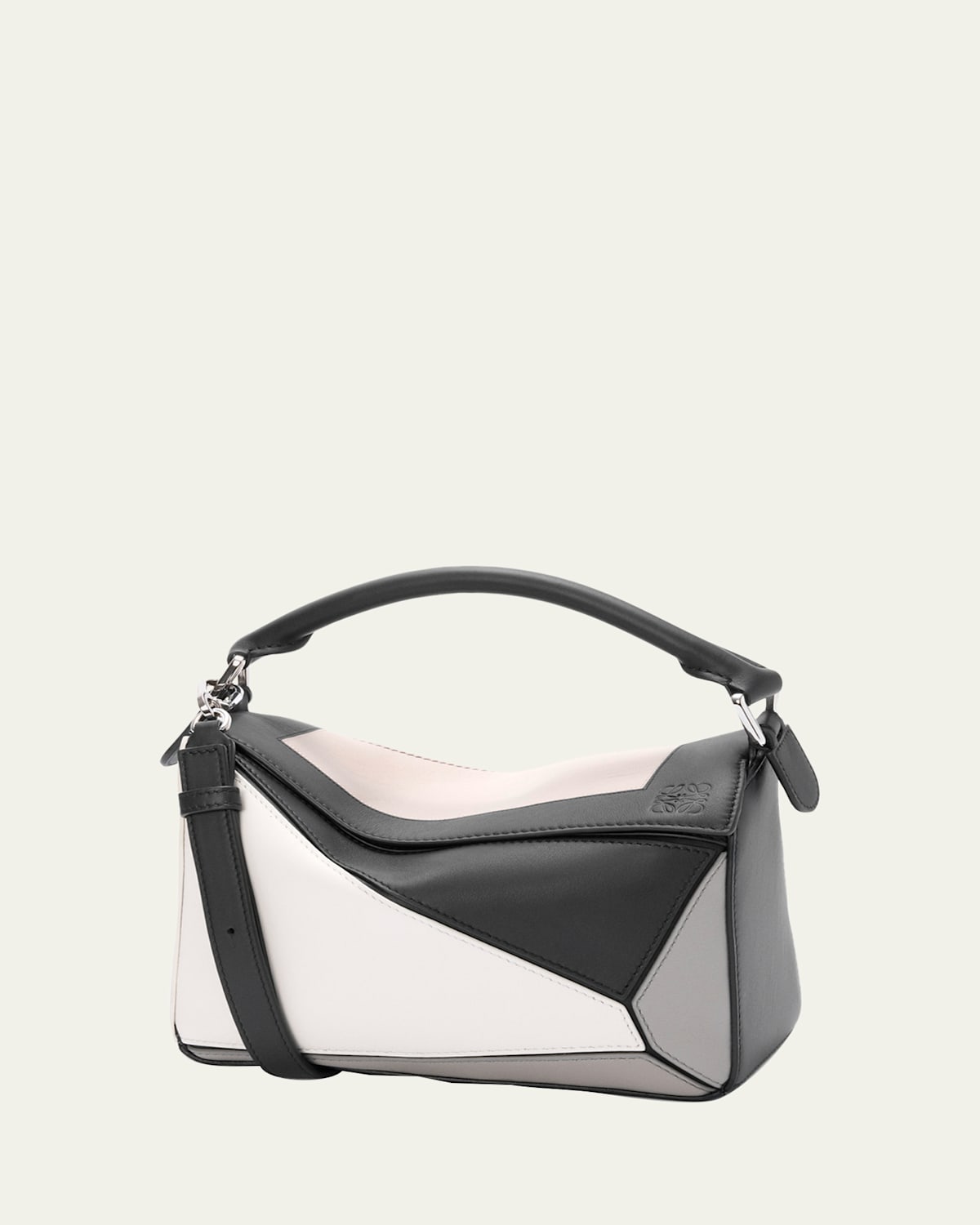 Loewe X Albers Puzzle Square Shoulder Bag In Leather