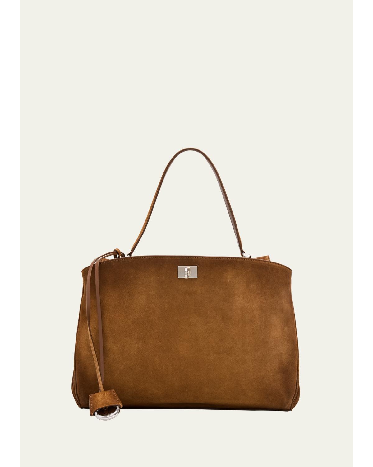 Rodeo Suede Top-Handle Bag