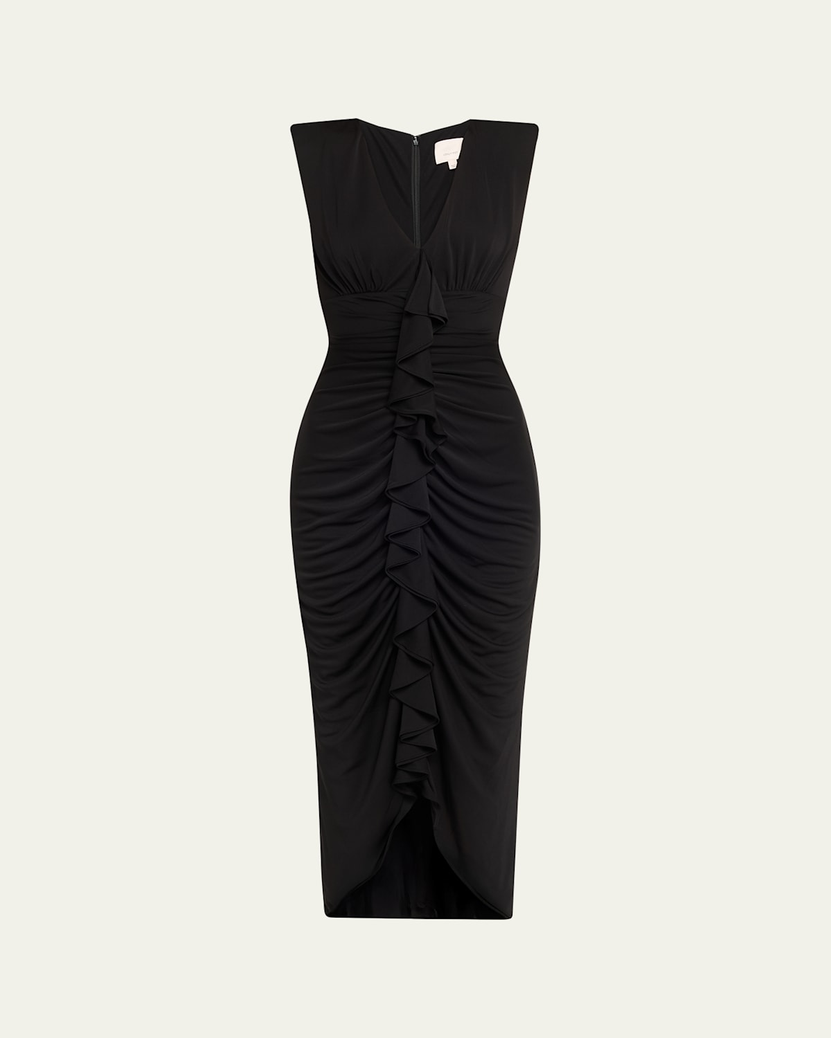 Cinq À Sept Cinq A Sept Jed Ruffled Dress In Black