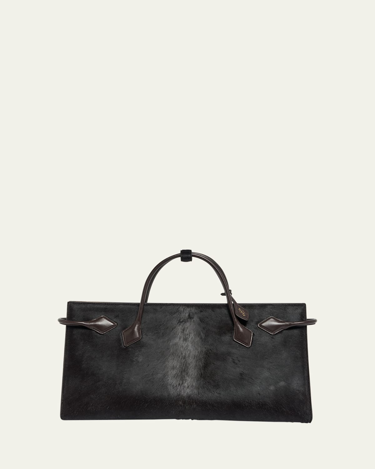 Alaïa Le Teckel Calf Hair Tote Bag In Brown
