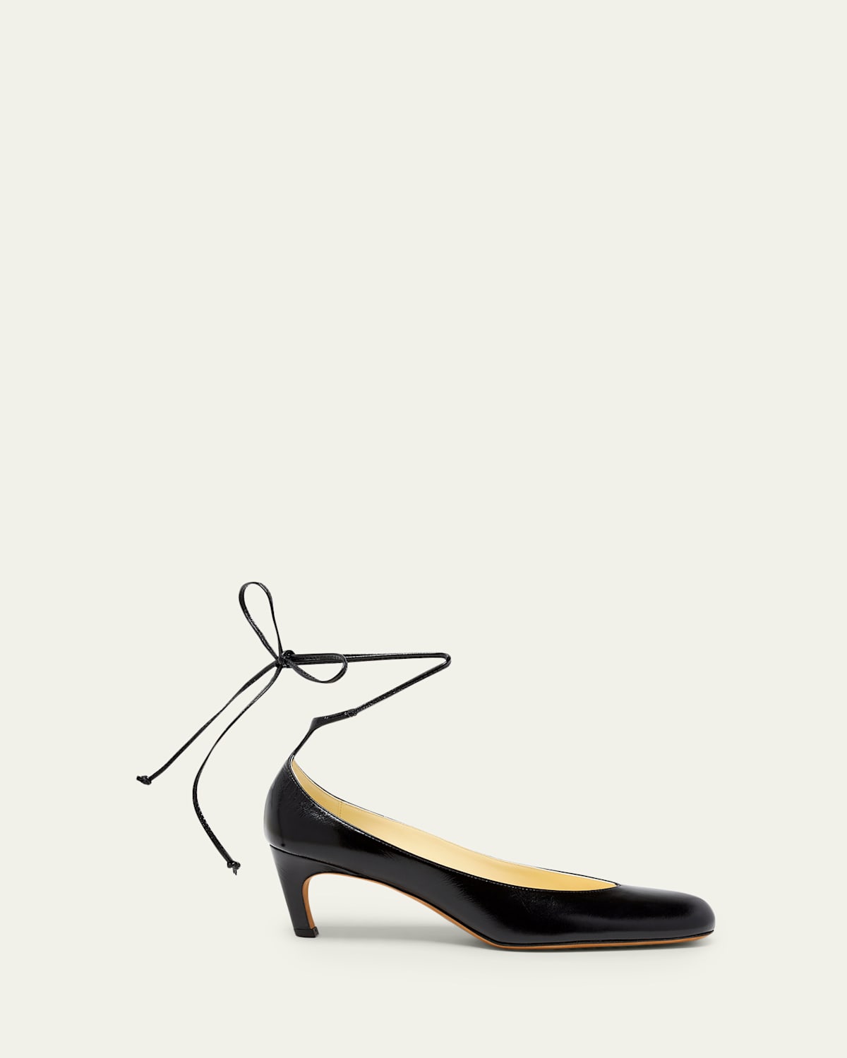 Proenza Schouler Uma Leather Ankle-tie Pumps In Black