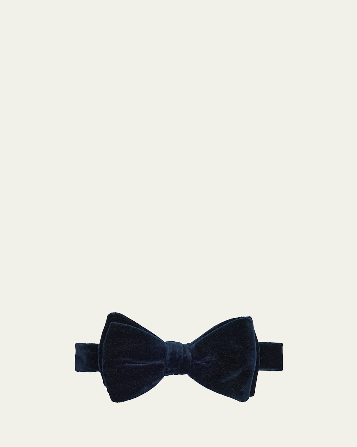 Ralph Lauren Purple Label Pre-tied Cotton Velveteen Bow Tie In Blue
