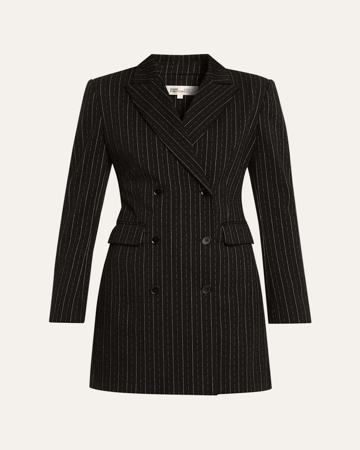 Diane Von Furstenberg Virginia Blazer Dress In Black