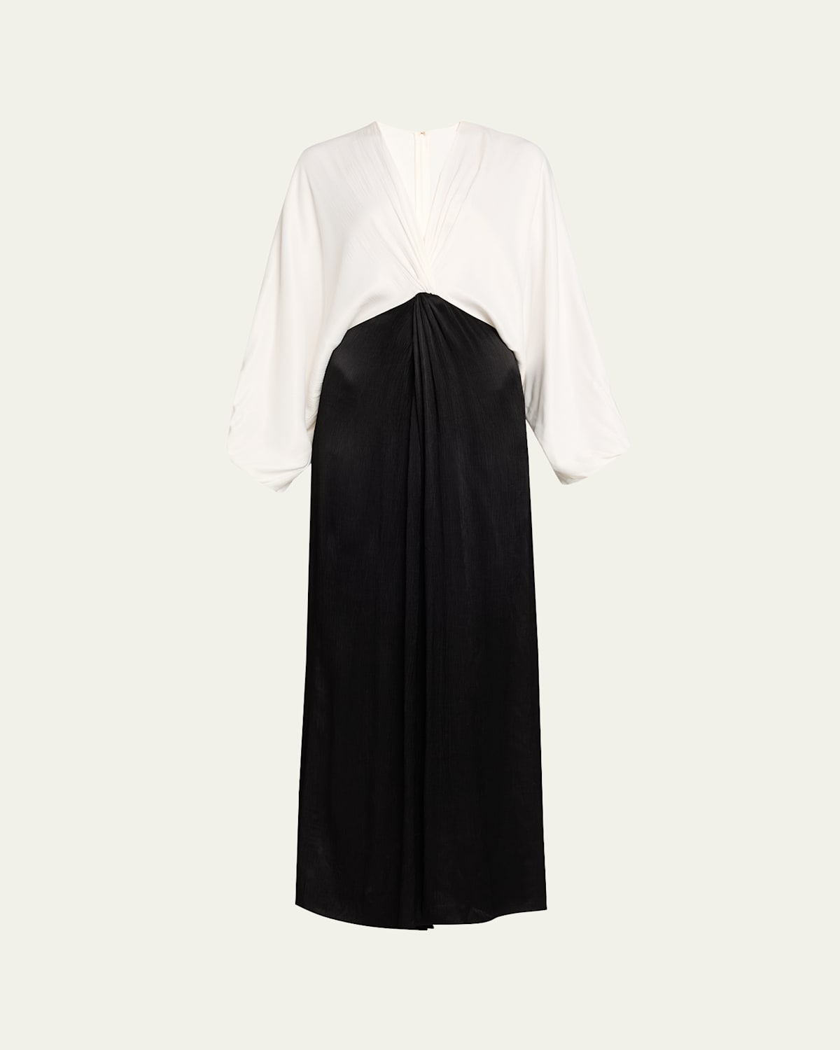 Diane Von Furstenberg Kason Plunging Wide-leg Viscose Jumpsuit In Multi