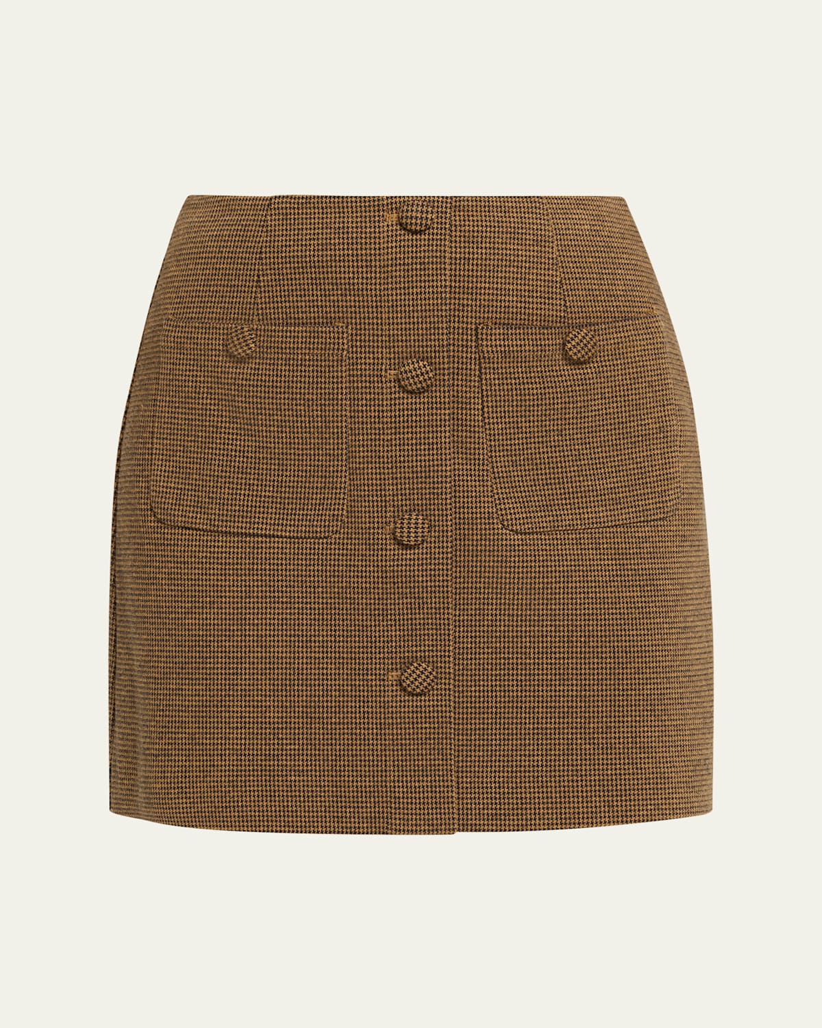 Diane Von Furstenberg Waverly Houndstooth Knit Mini Skirt In Brown