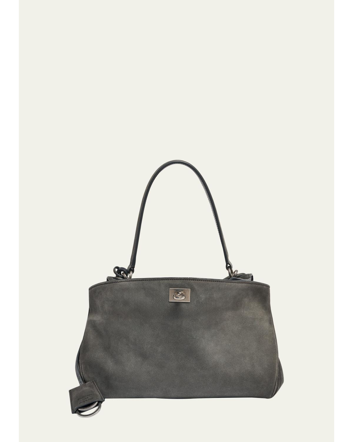 Rodeo Small Suede Top-Handle Bag