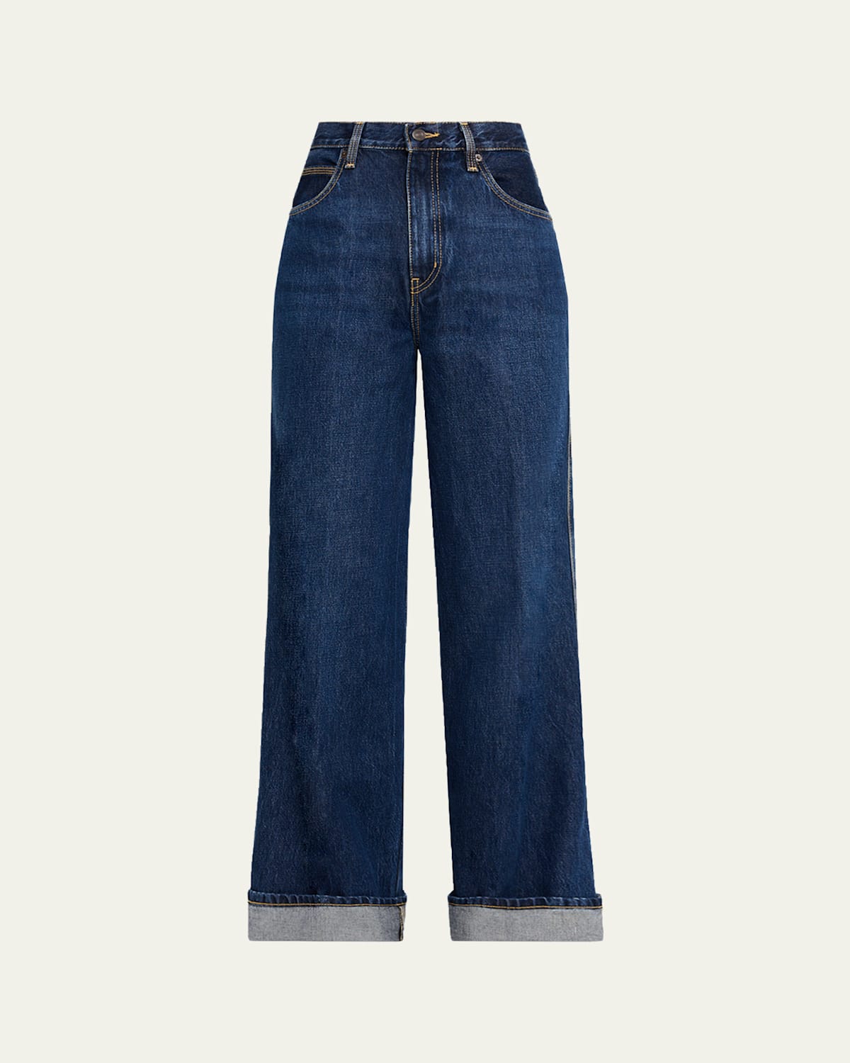 Frame The Cuffed Wide Jeans