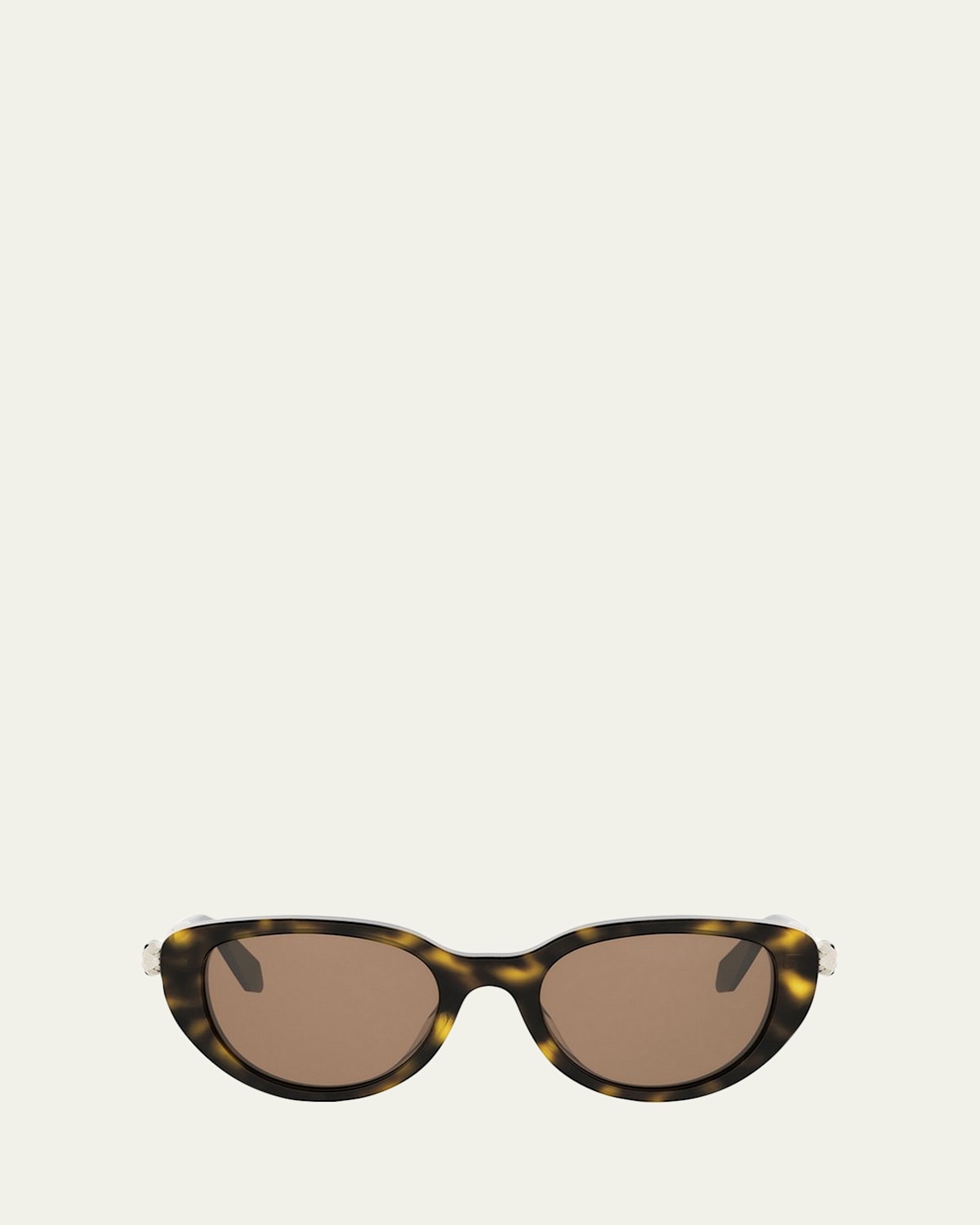 Bvlgari Serpenti Forever Oval Acetate & Metal Sunglasses In Brown