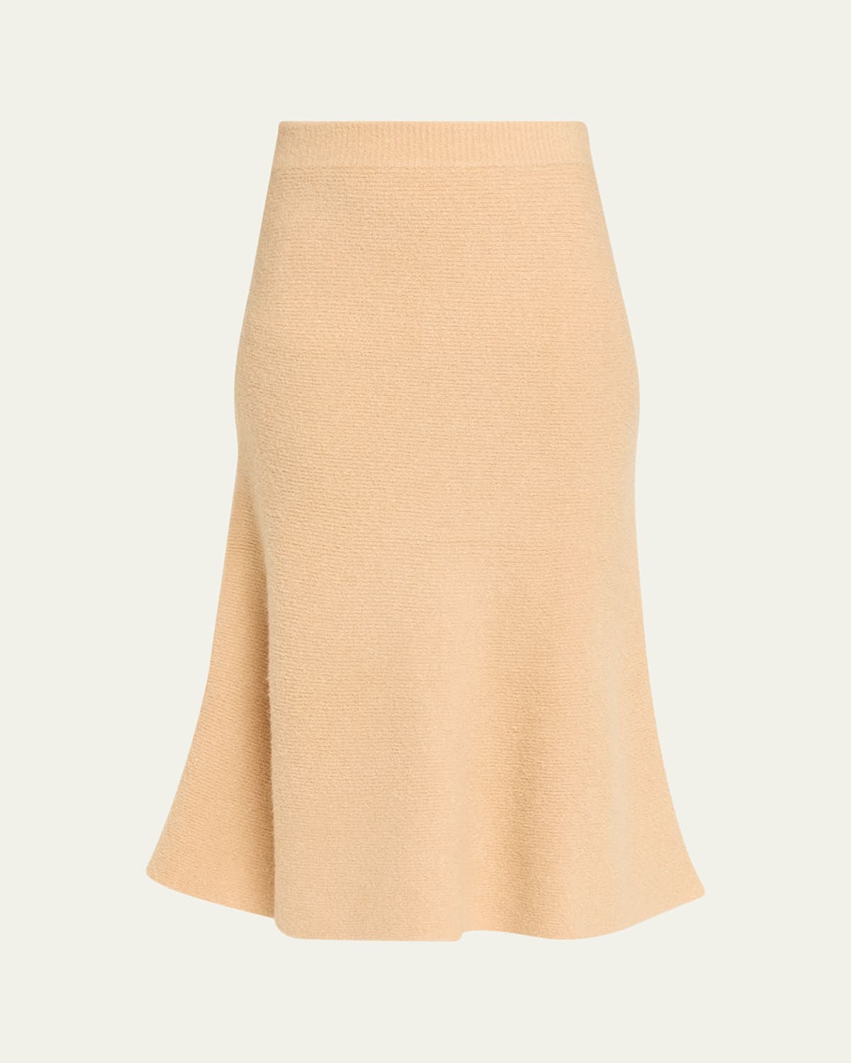 Anna Quan Campbell Bouclé Knit Midi Skirt In Neutral
