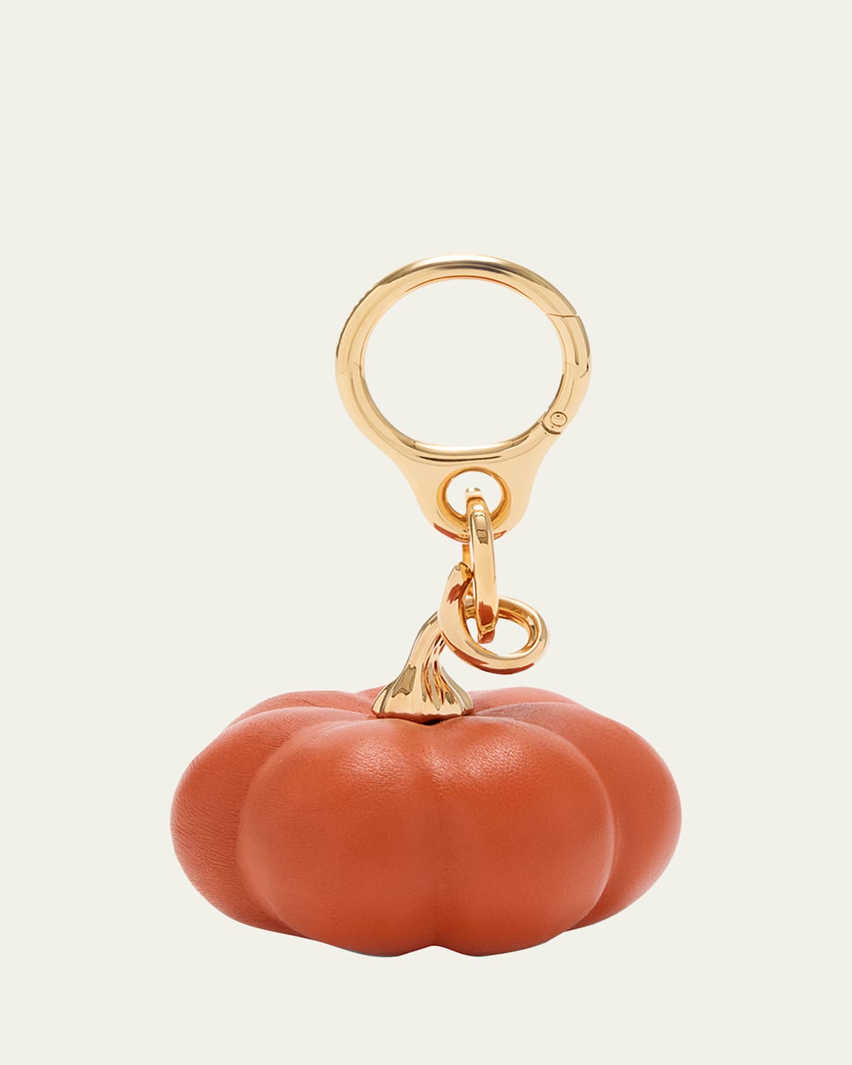 Loewe Pumpkin Gold-tone And Resin Bag Charm In Gold