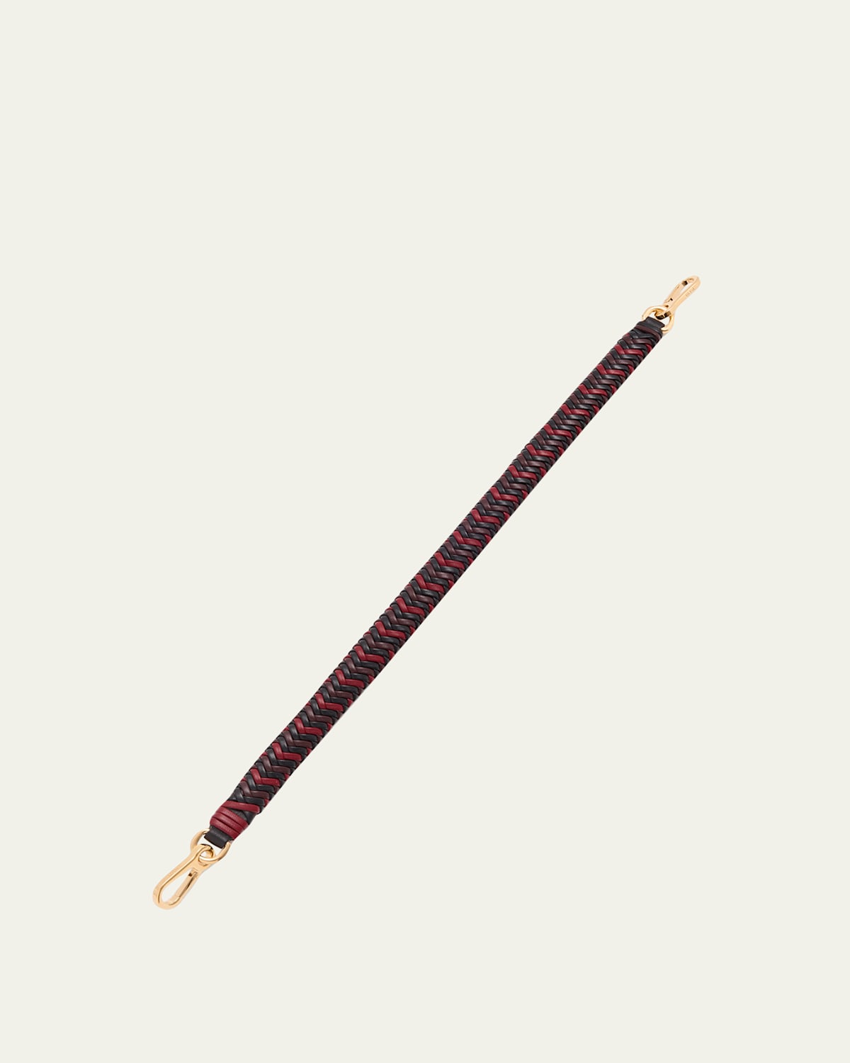 Loewe Tricolor Woven Leather Shoulder Strap In Black