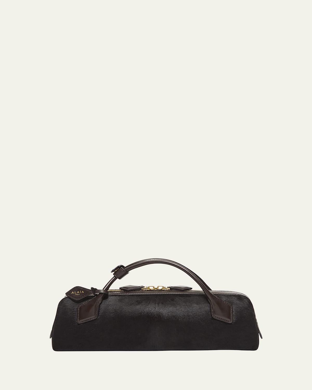 ALAIA Elongated Calf Hair Clutch Bag