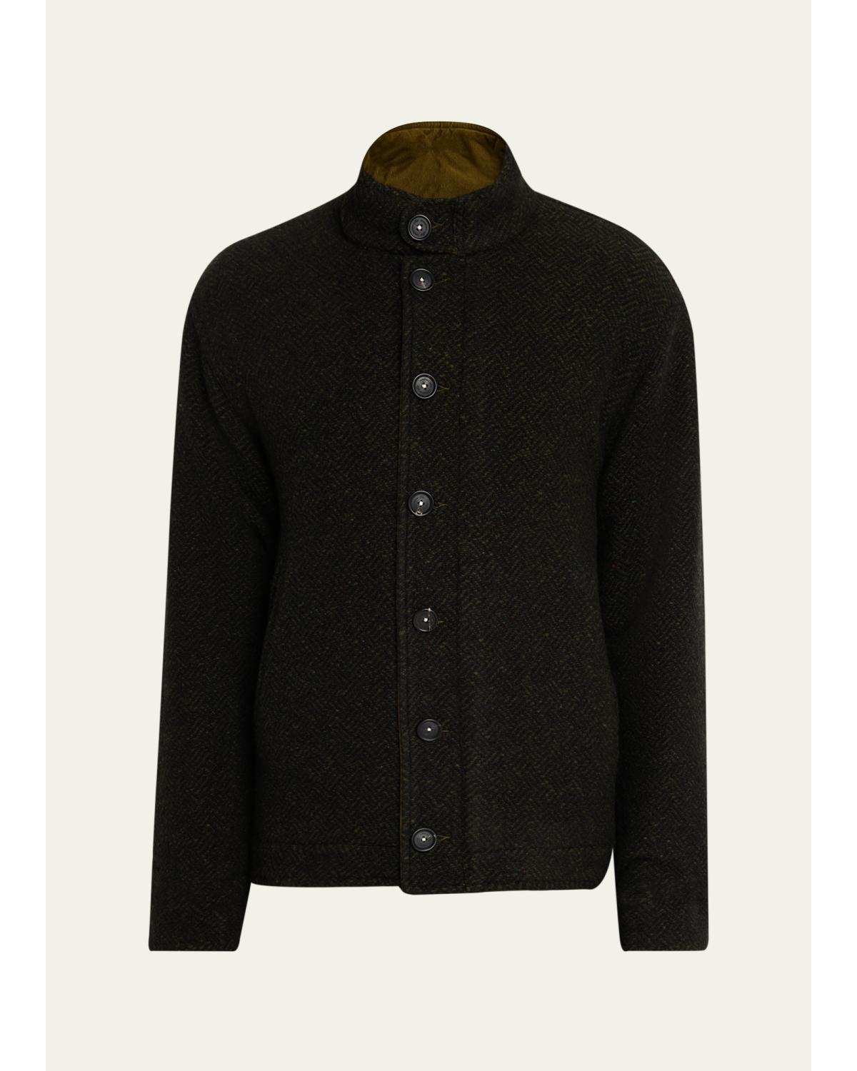 Massimo Alba Men's Marcos Herringbone Virgin Wool Jacket In Multi