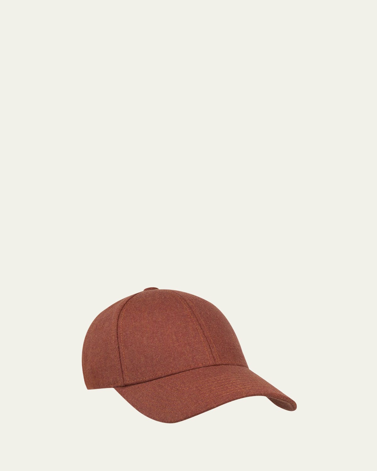 Varsity Headwear Men's Virgin Wool Mid Profile 6-panel Baseball Cap In Brown