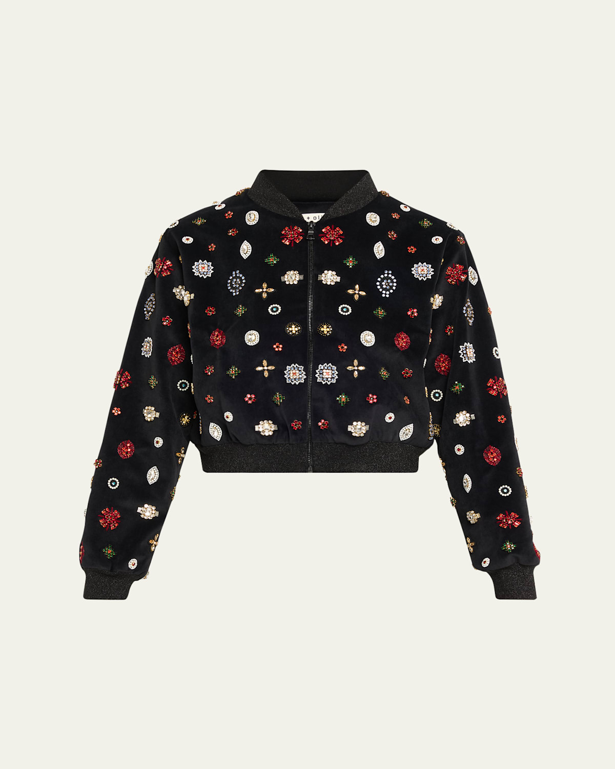Alice And Olivia Jackie Embellished Bomber Jacket