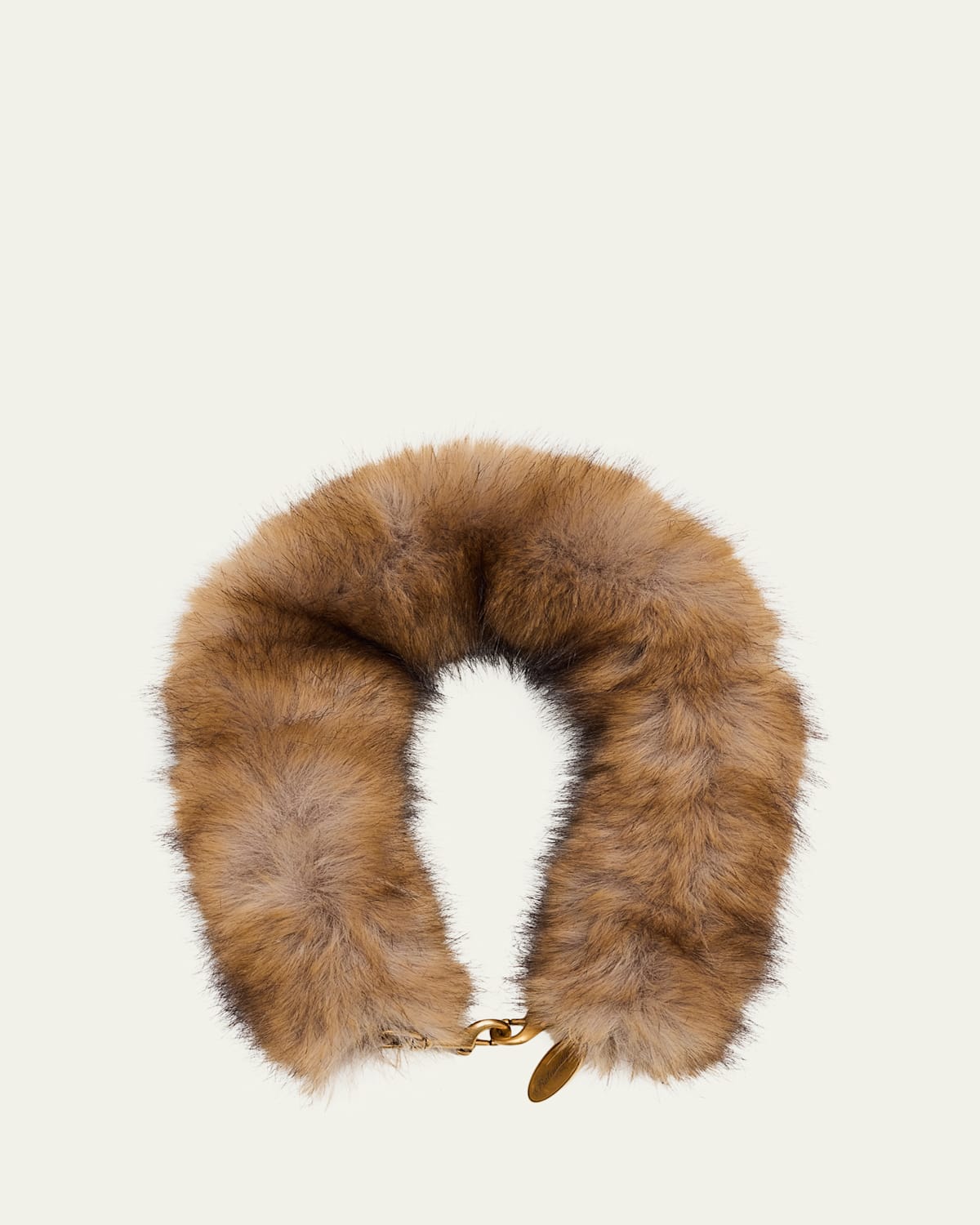 Balenciaga Faux Fur Shoulder Strap In Brown