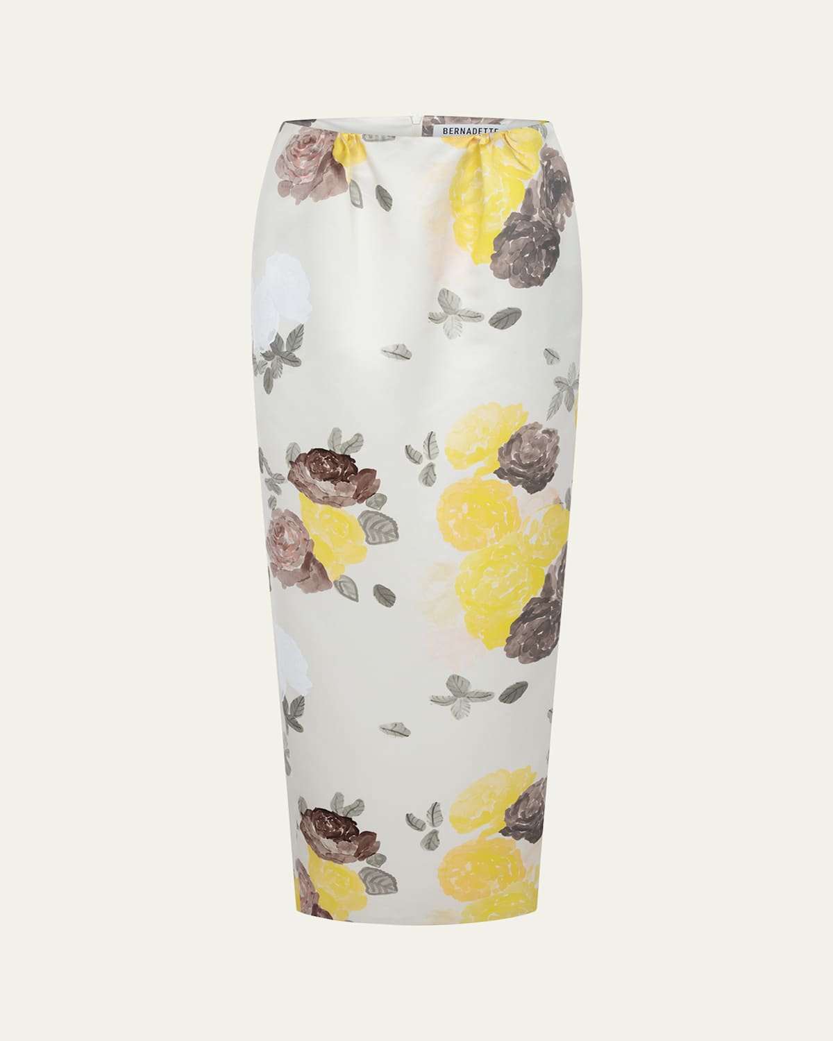 BERNADETTE Damian Floral Satin Maxi Skirt