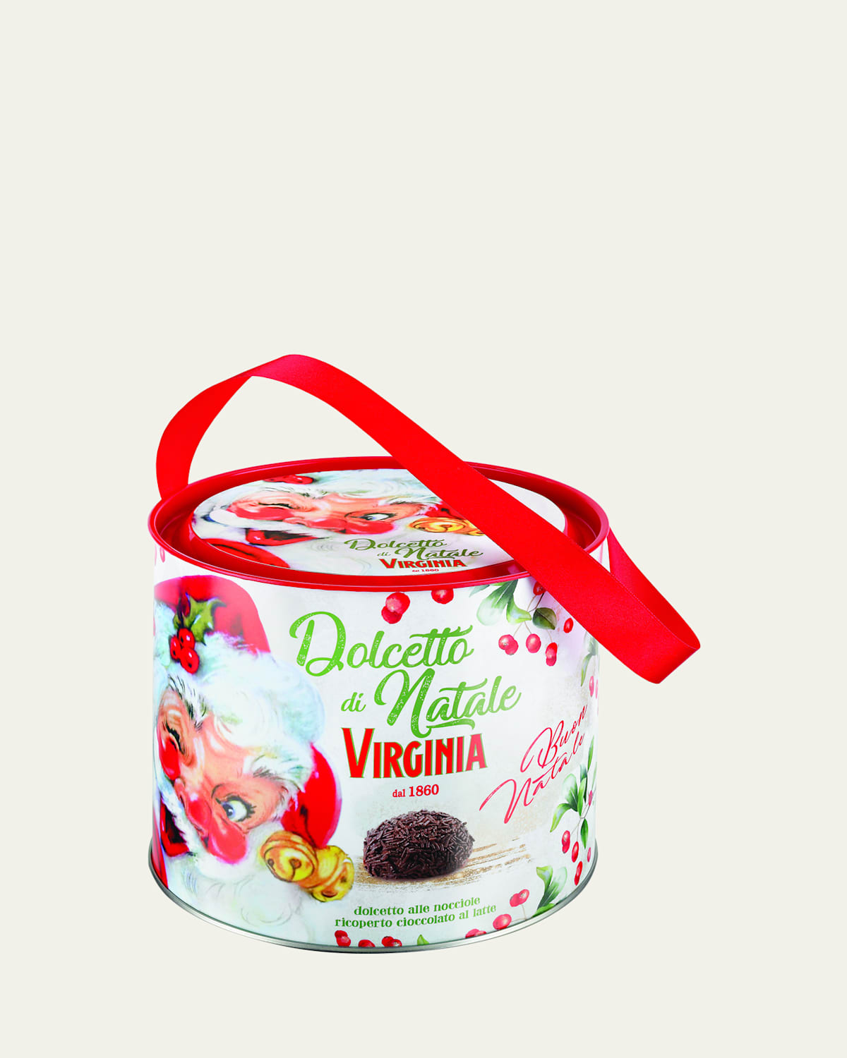 Amaretti Virginia Hazelnut Pastries Christmas Gift Tin, 10.5 oz.