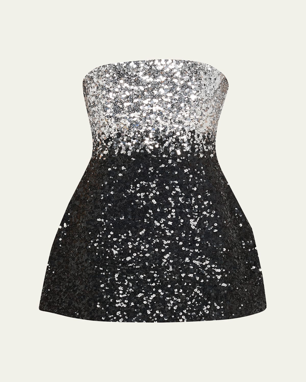Retroféte Kameron Sequined Strapless Mini Dress In Animal Print