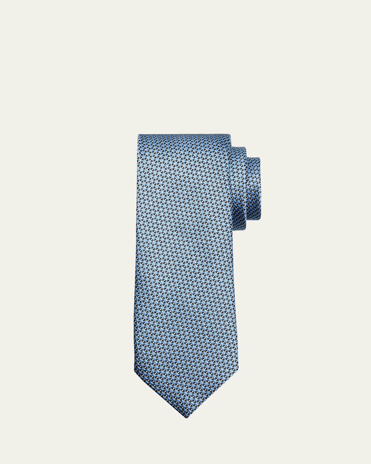 ZEGNA Men's Micro-Woven Silk Jacquard Tie