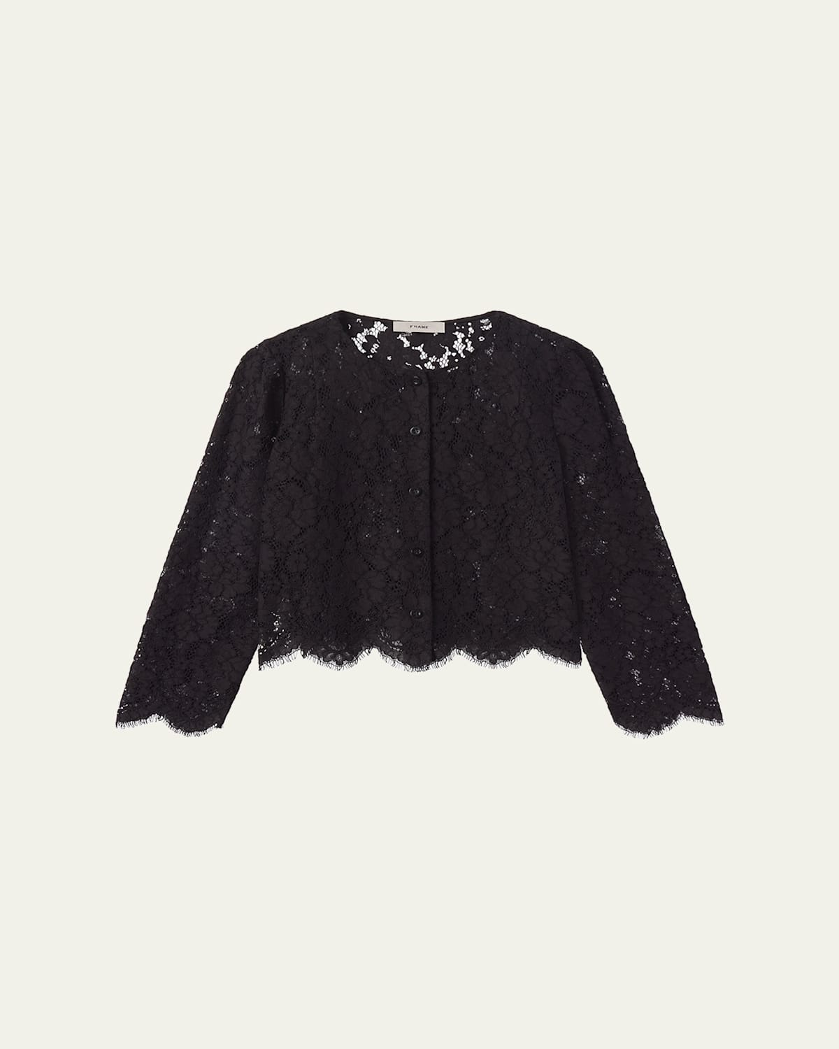 Frame The Lace Blouse In Black