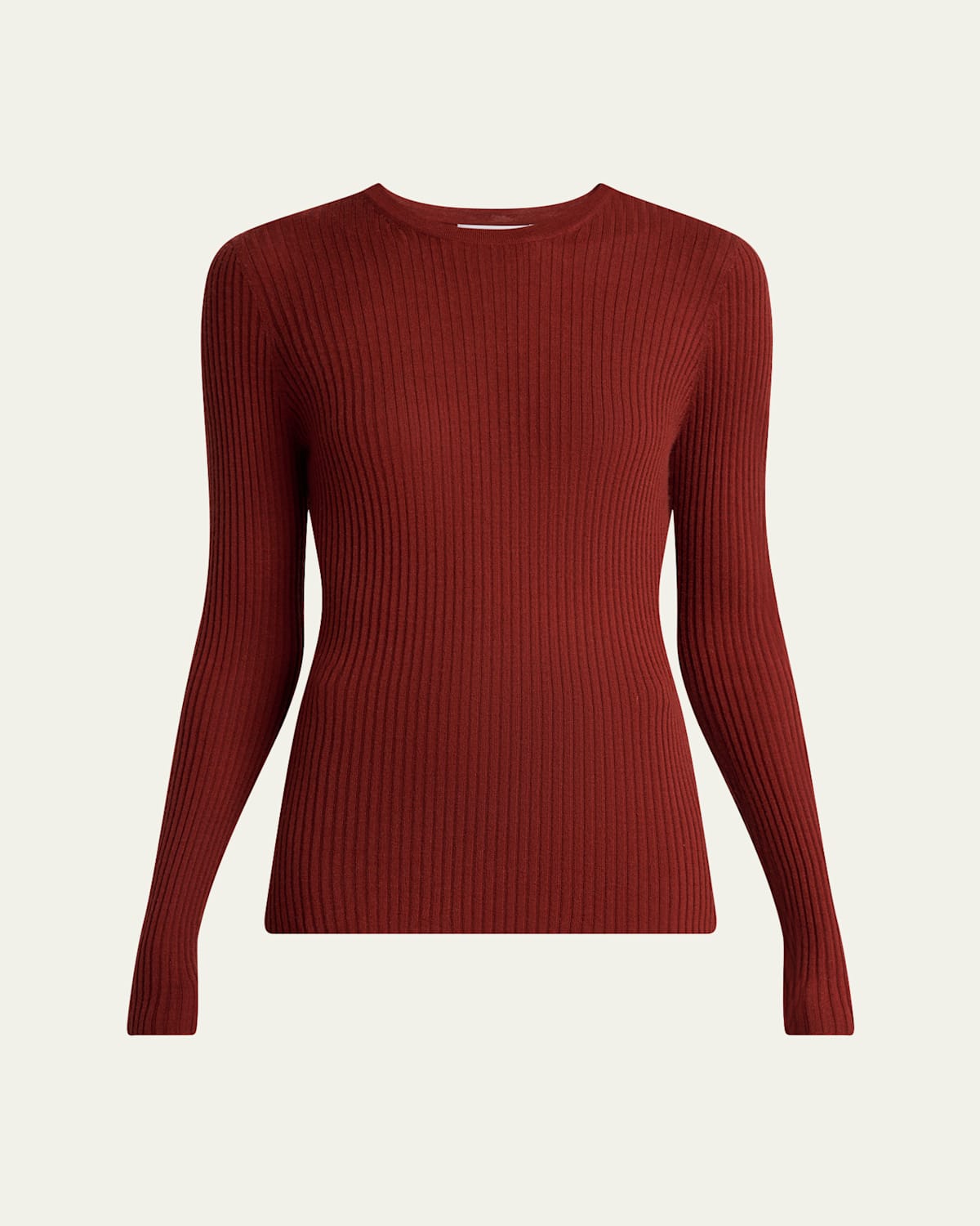 Gabriela Hearst Browning Cashmere-silk Crewneck Sweater In Brown