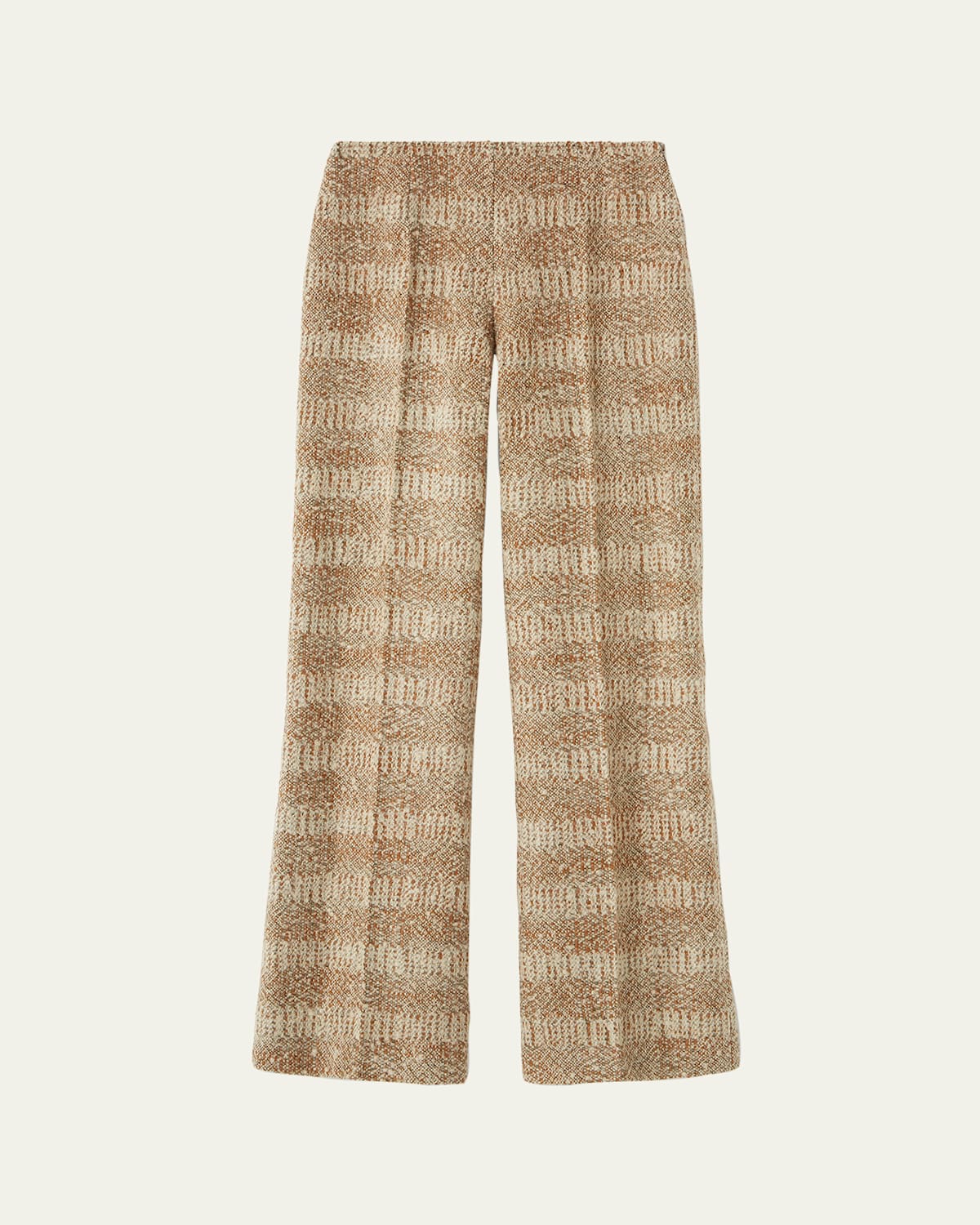 Loro Piana Timi Straight-leg Wool Trousers In Brown