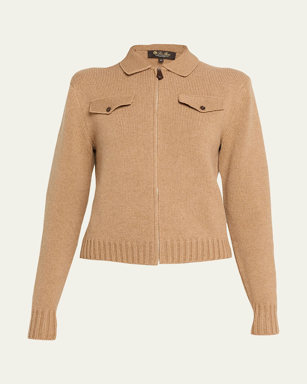 Loro Piana Parksville Cashmere Bomber Jacket In Brown