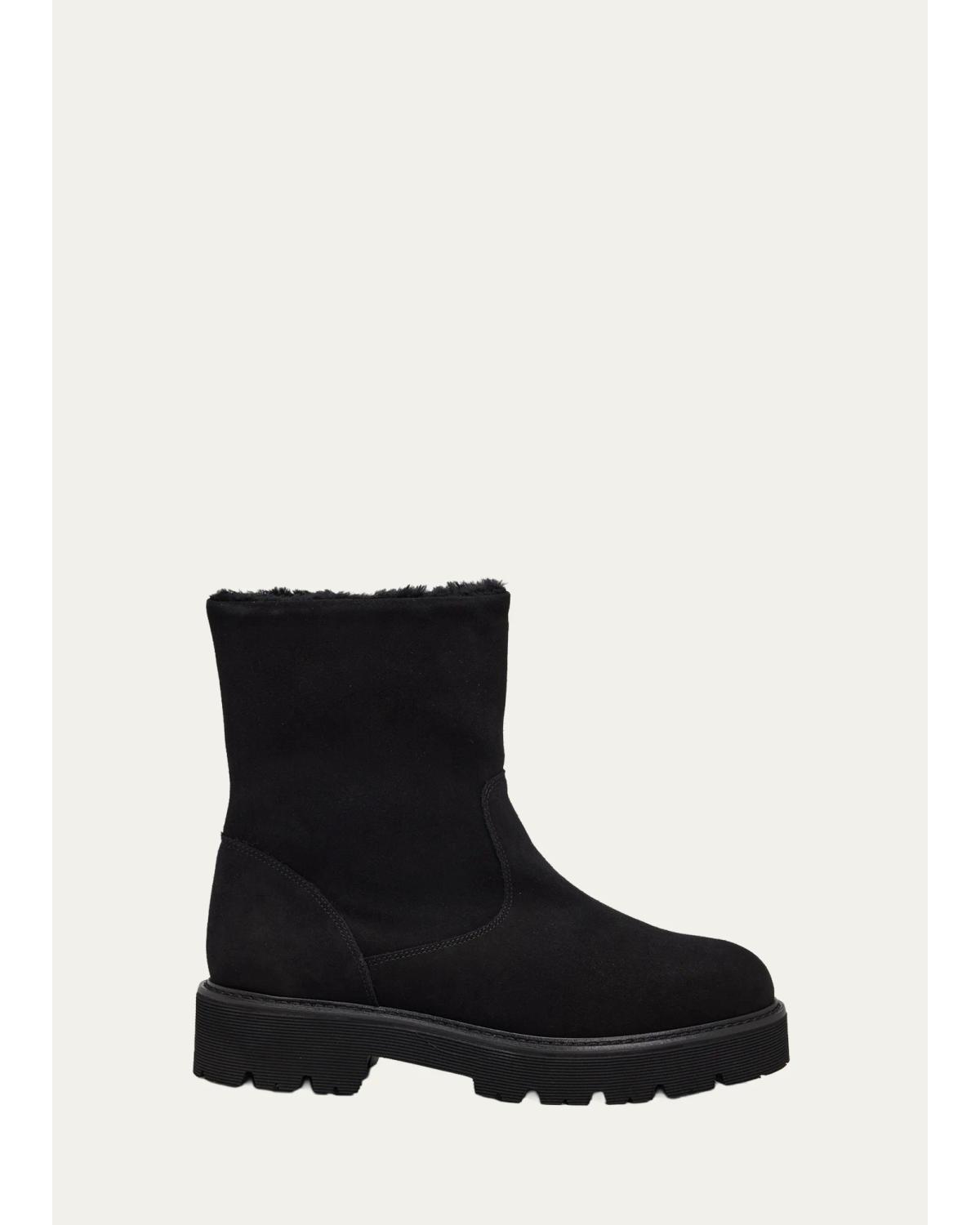 40Mm Eloise Shearling-Lined Ankle Boots