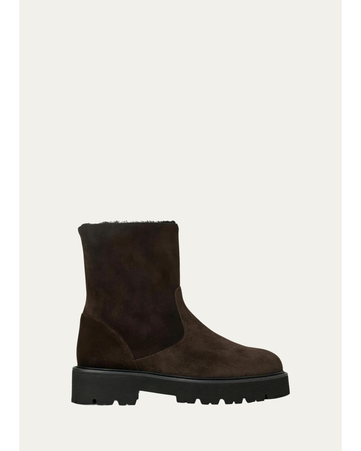 Eloise Shearling-Lined Ankle Boots