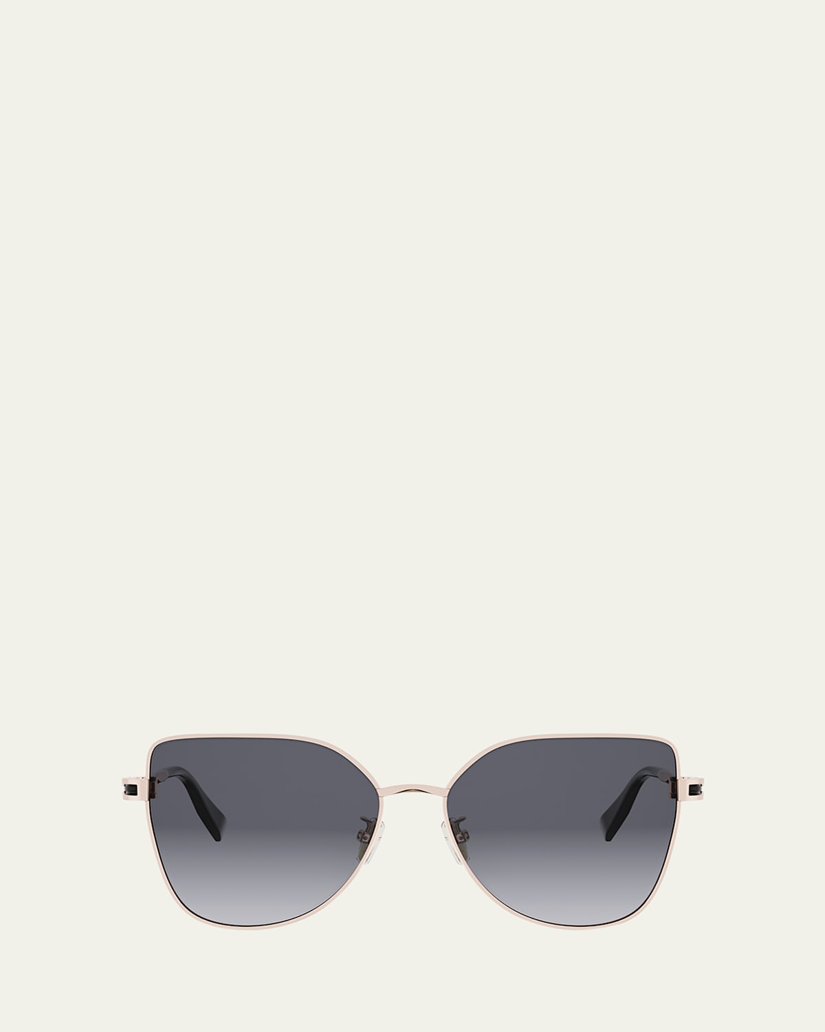 Bvlgari B. Zero1 Metal Square Sunglasses In Gold