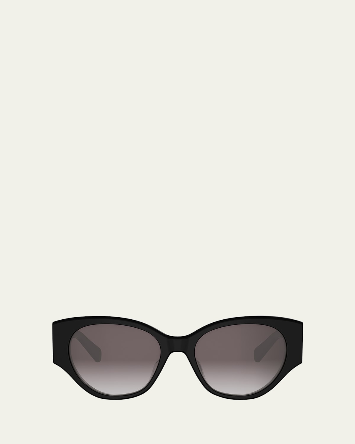 Celine Maxi Triomphe Acetate Butterfly Sunglasses In Black