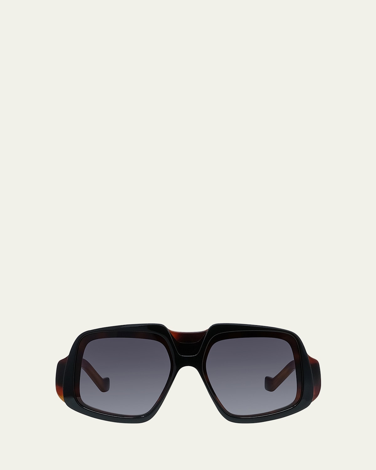 Loewe Anagram Acetate Shield Sunglasses In Brown