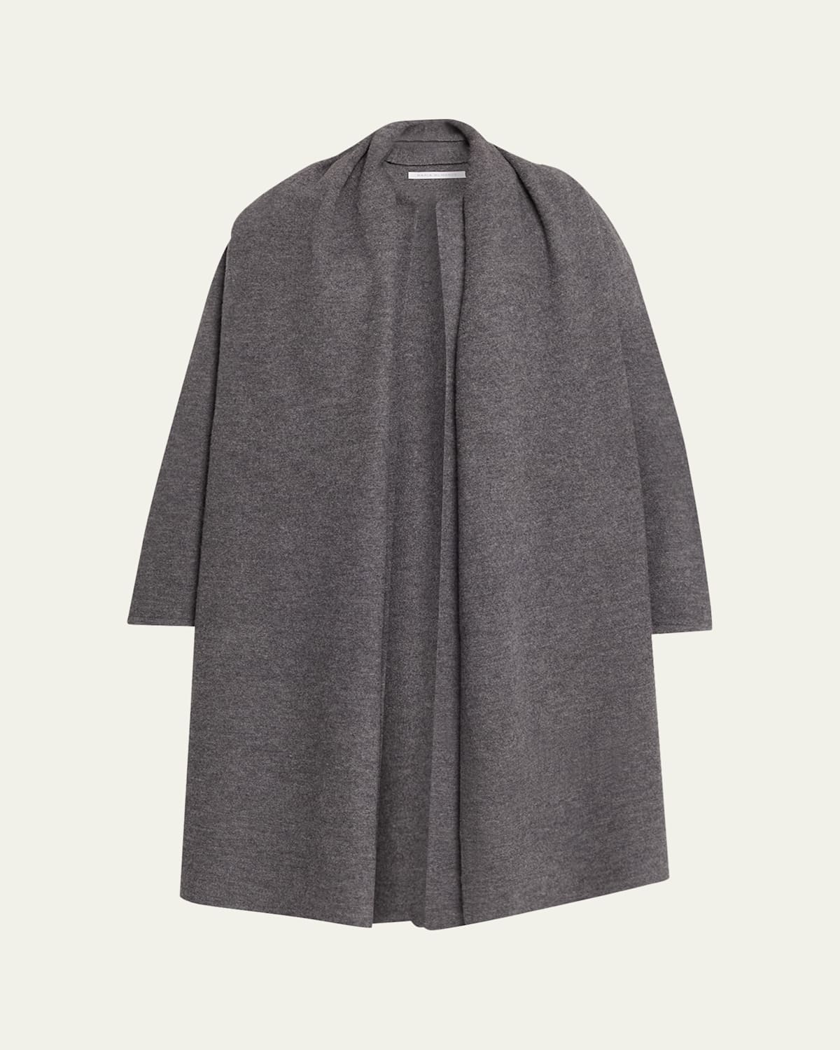6397 Wool Cloak Sweater Coat In Gray