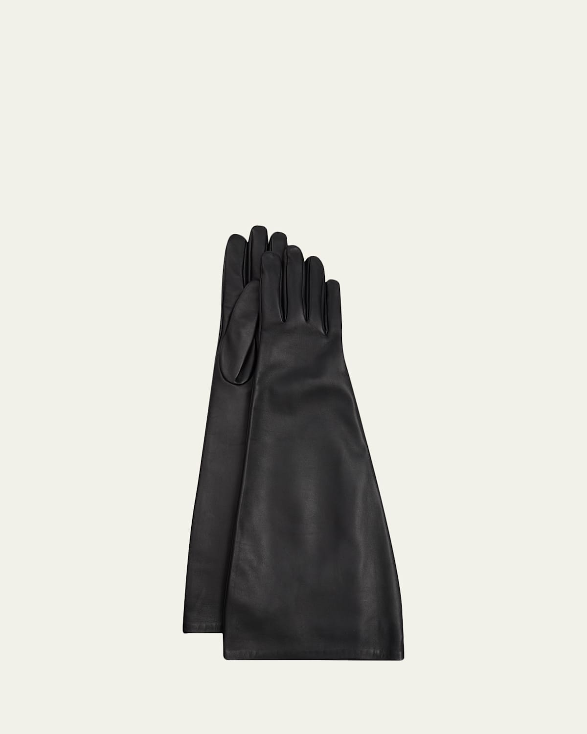 Saint Laurent Long Leather Gloves | Thumbnail 4