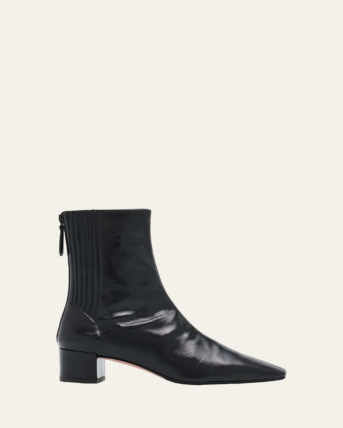 Aquazzura 35mm Saint Honor Leather Ankle Boots In Blue
