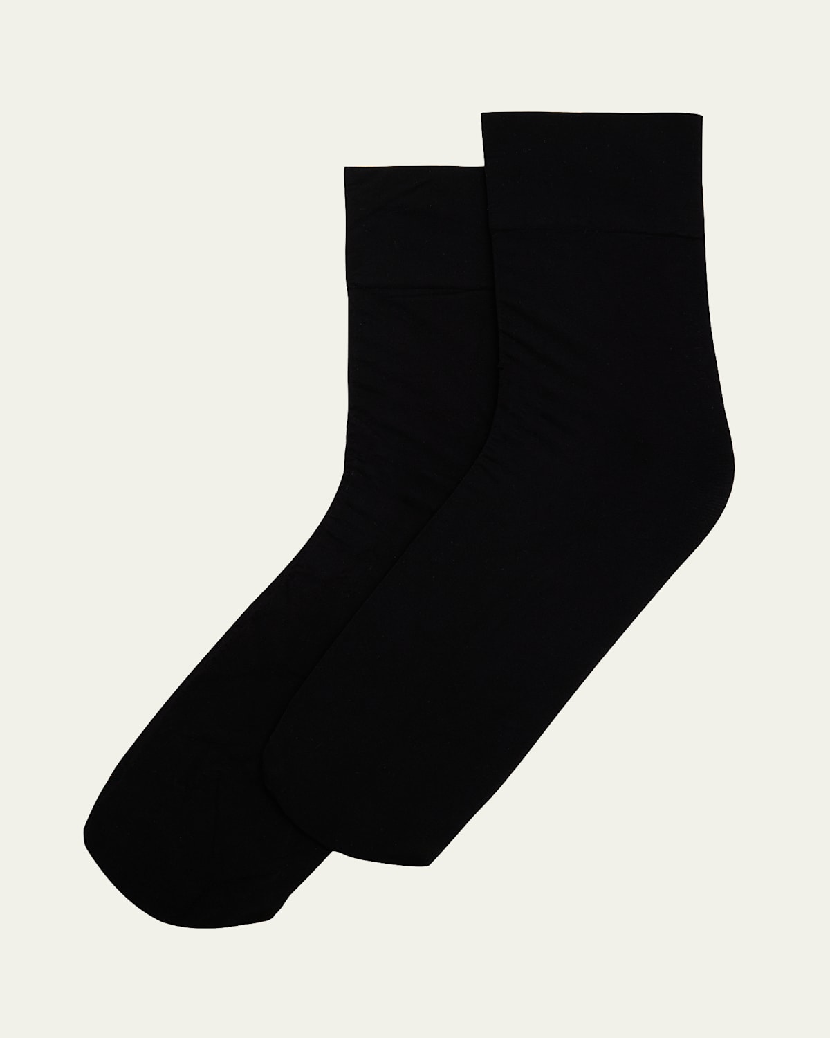 Commando Ultimate Opaque Microfiber Ankle Socks In Black
