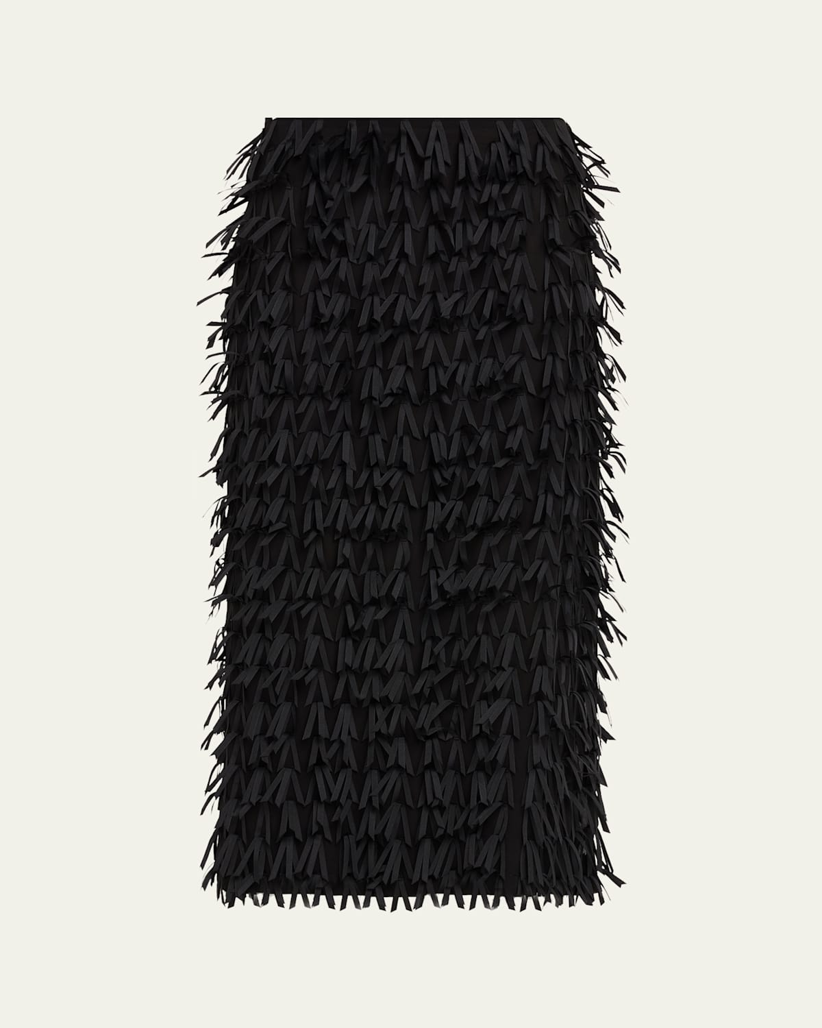 Lafayette 148 New York Embellished Straight Midi Skirt In Black