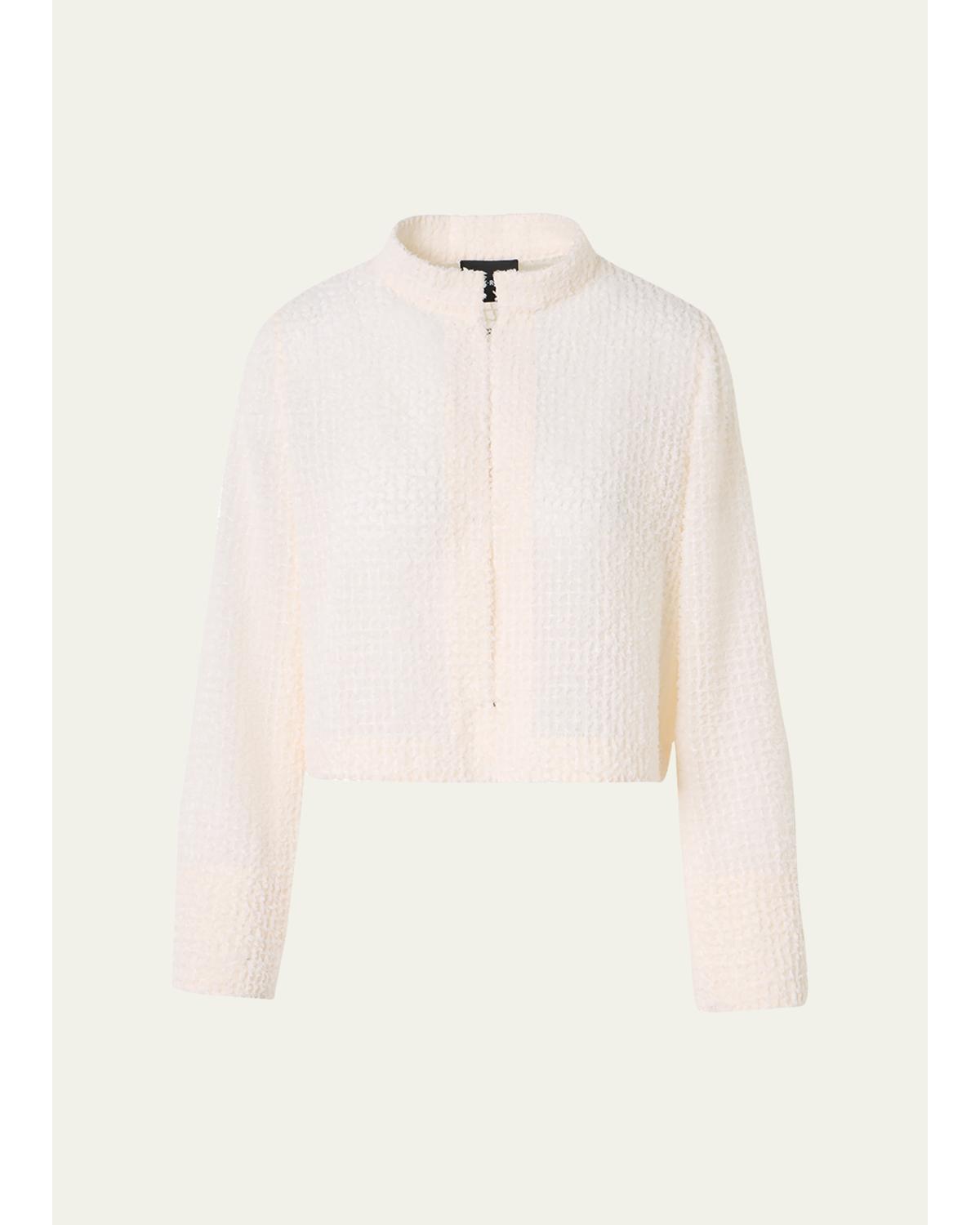 Hockney Fringed Techno Short Bolero Jacket