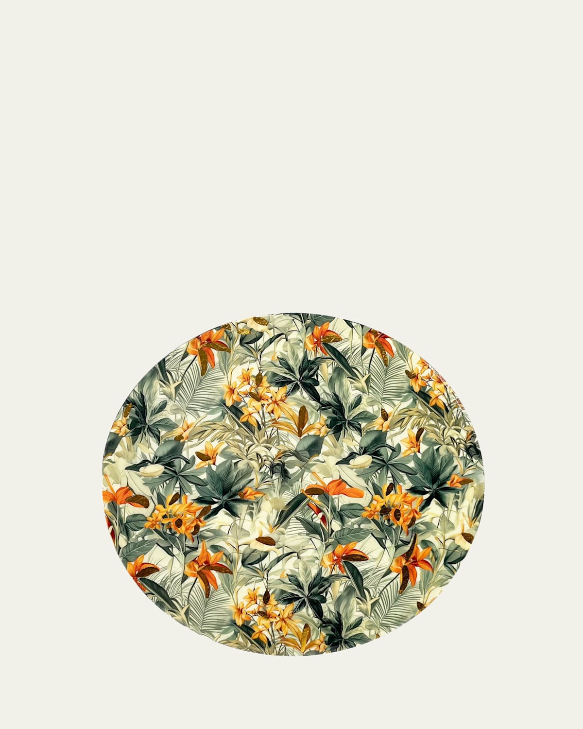 Nomi K Lillies Iron Placemat, 15" Round In Multi