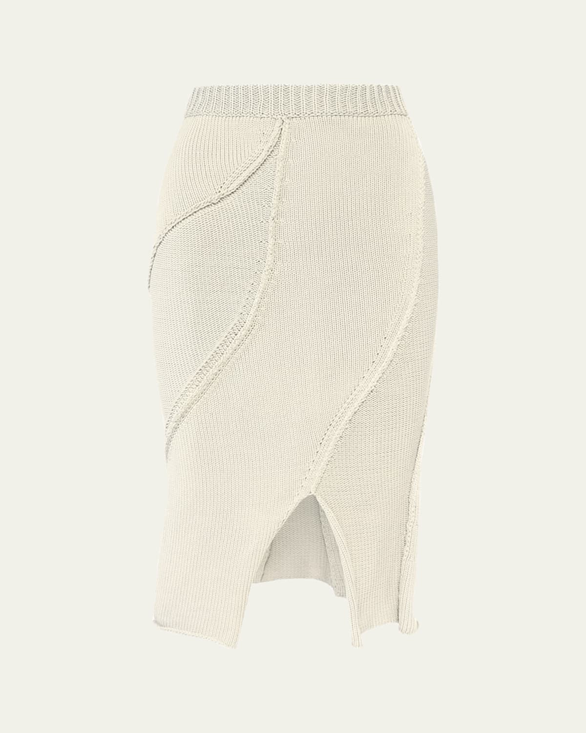 Aisling Camps Eddy Diagonal Knit Slit Skirt | Thumbnail 4 Aisling Camps Eddy Diagonal Knit Slit Skirt | Thumbnail 4