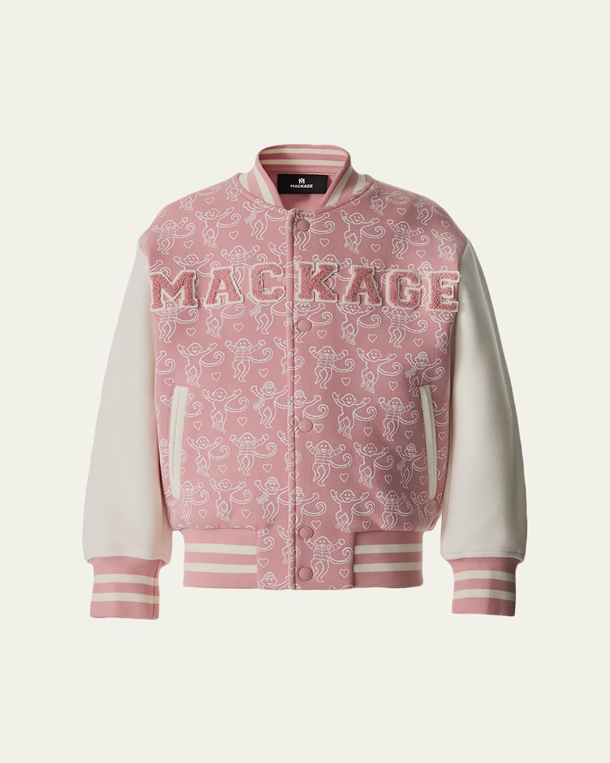 x Roller Rabbit Kid's NELS Varsity Bomber Jacket, Size 8-12