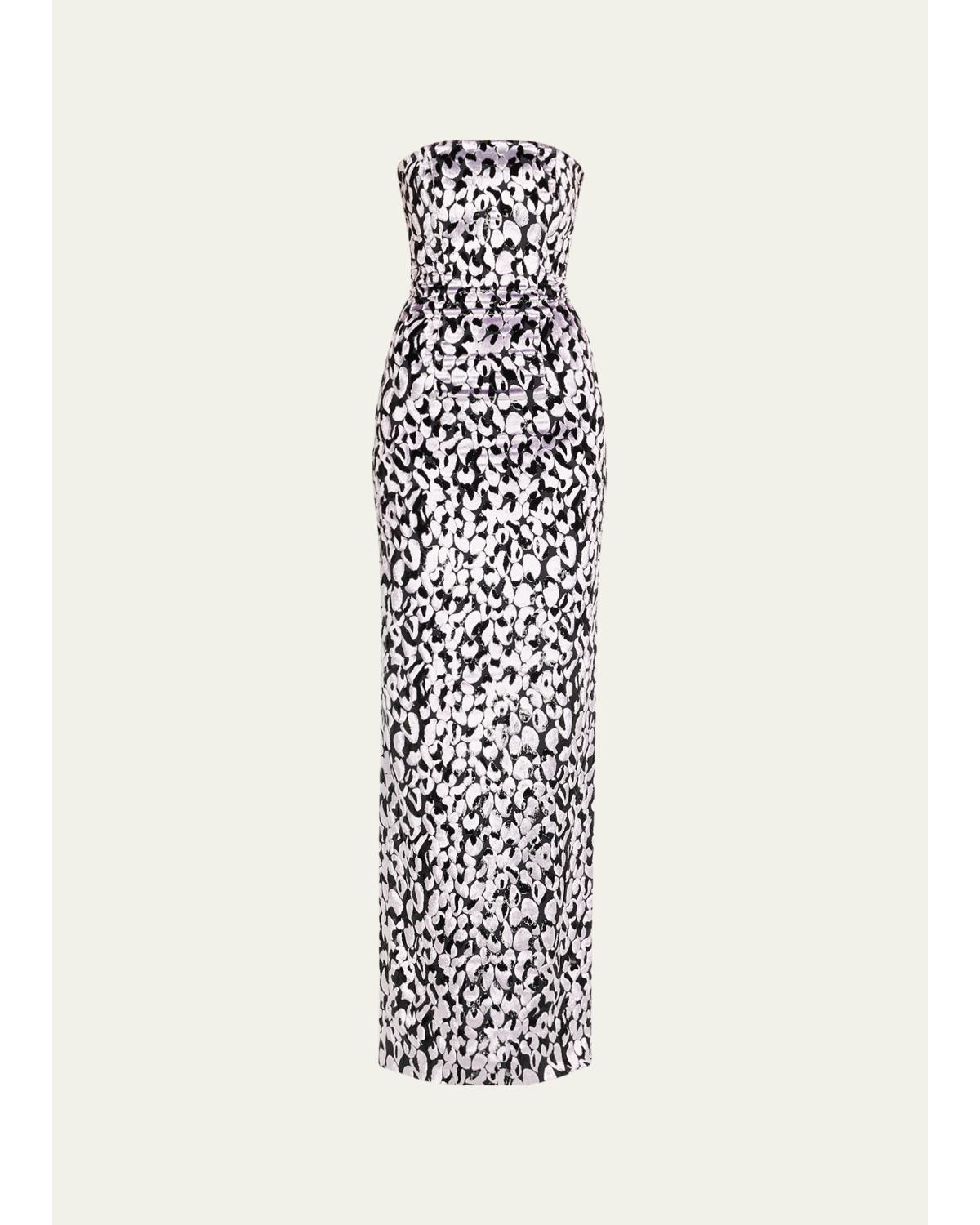 Minelli Strapless Devoré Dress