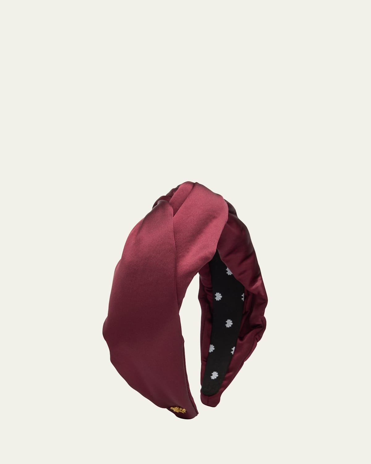 Lele Sadoughi Greta Knotted Satin Headband | Image 1 Lele Sadoughi Greta Knotted Satin Headband | Image 1