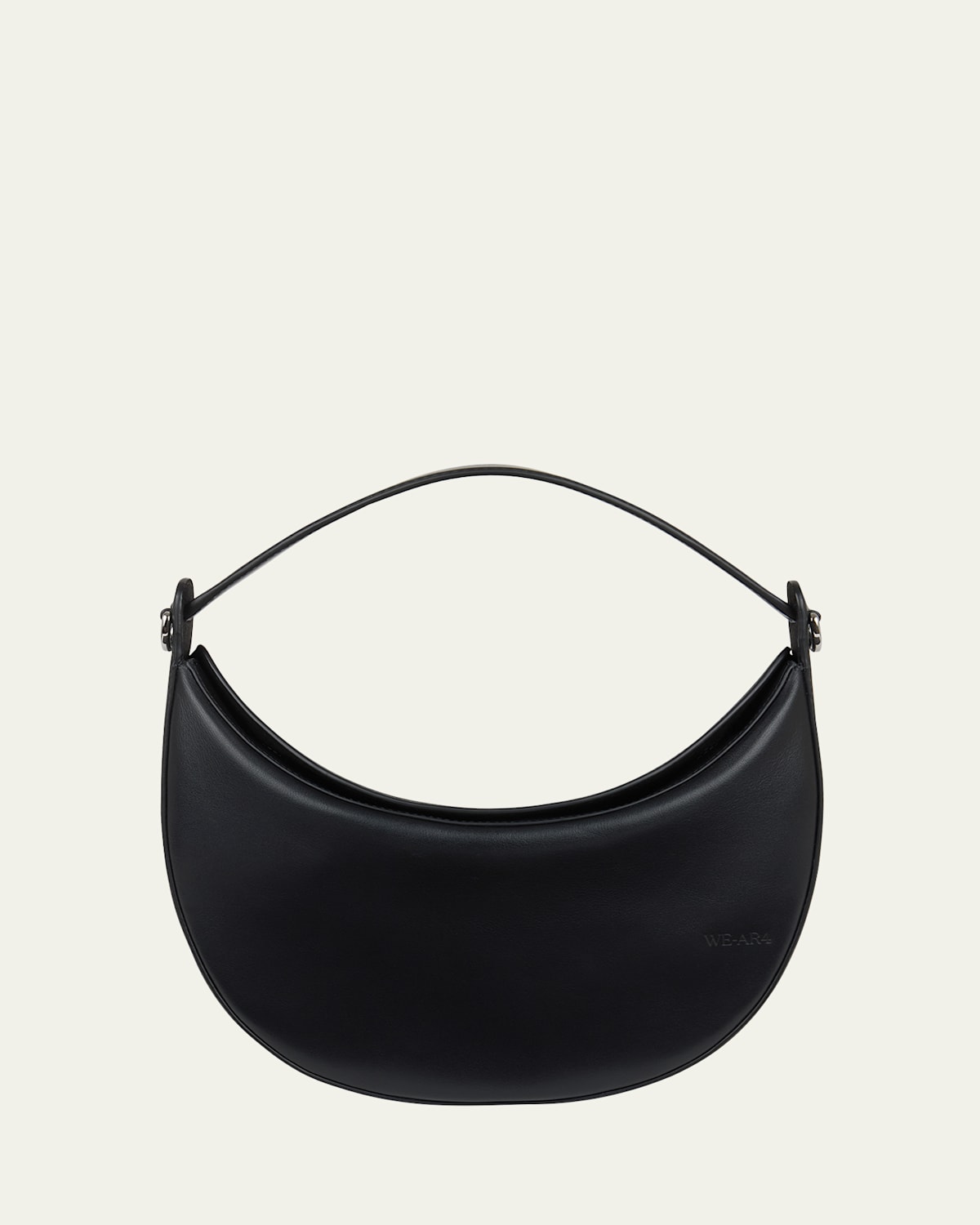 We-ar4 The Eclipse Polished Leather Crossbody Bag In Black