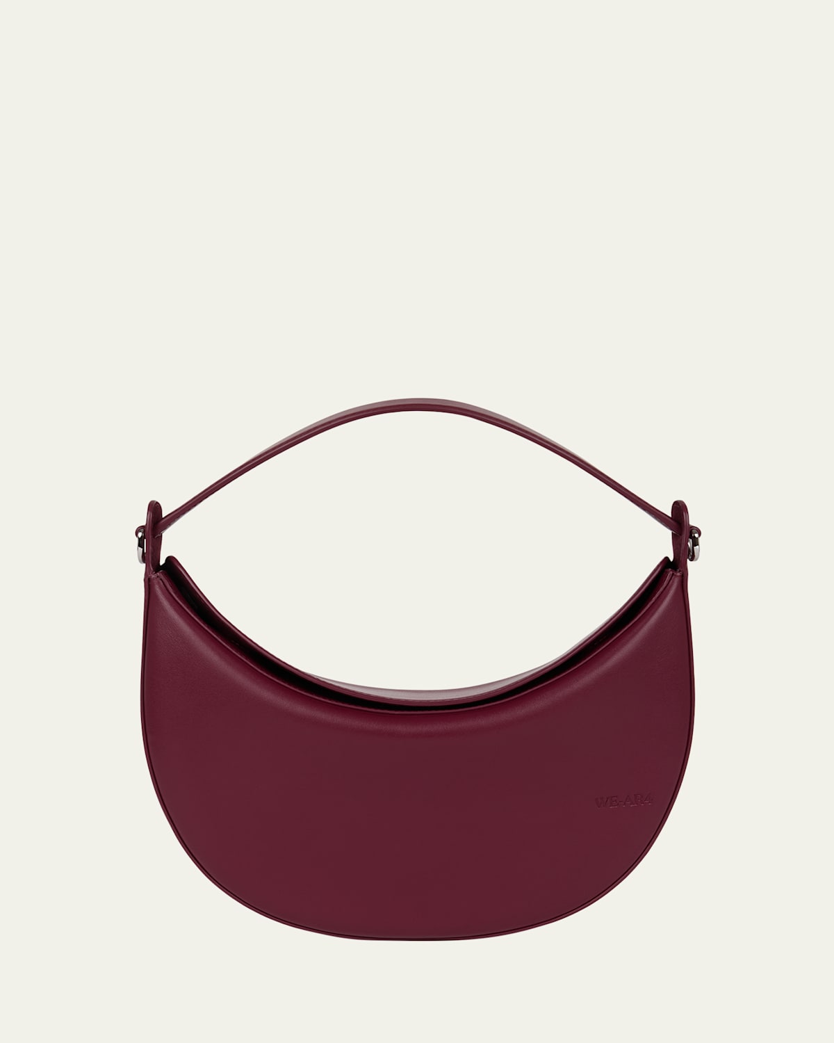 We-ar4 The Eclipse Polished Leather Crossbody Bag In Burgundy