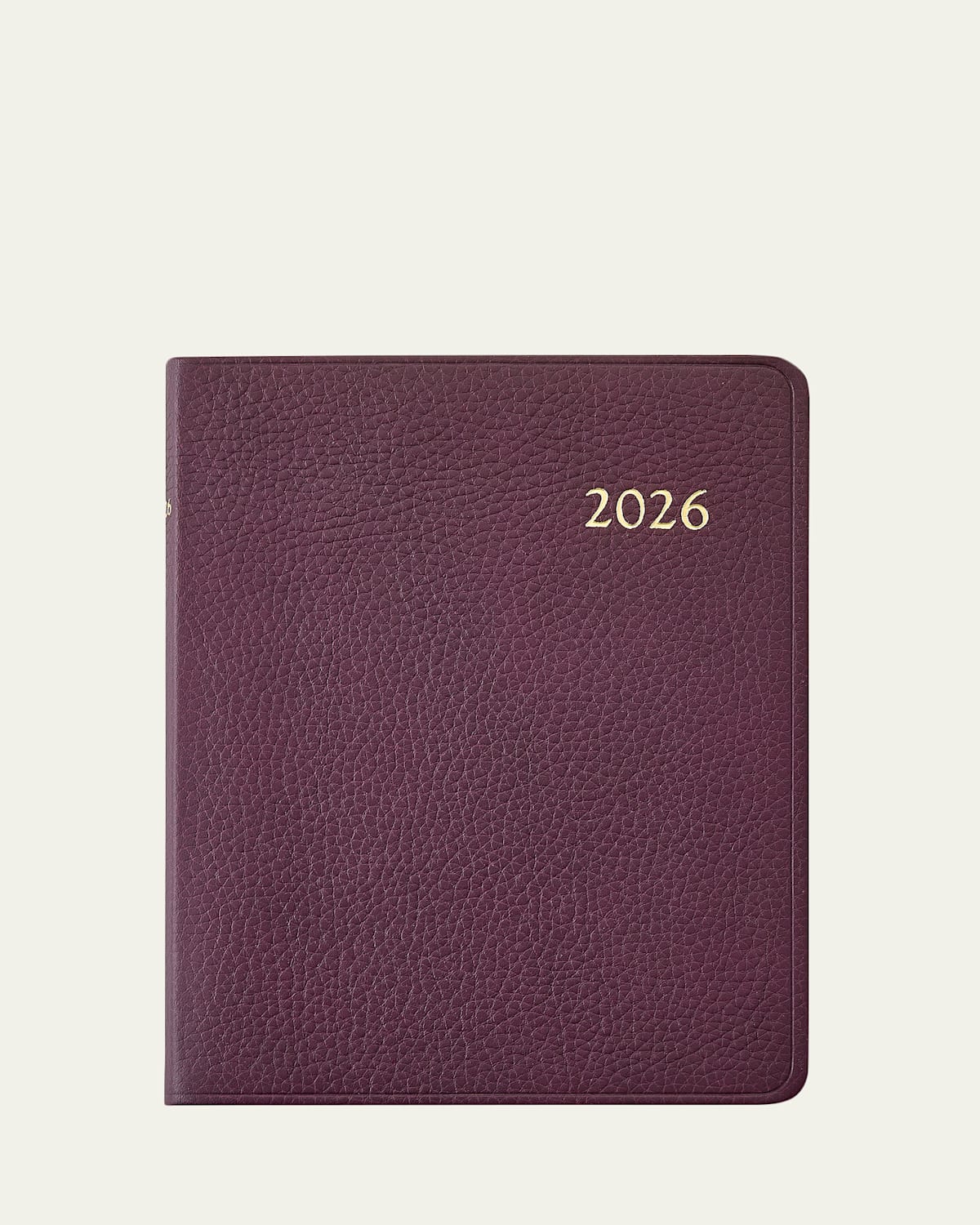 Graphic Image 2026 Leather Desk Diary In Burgundy